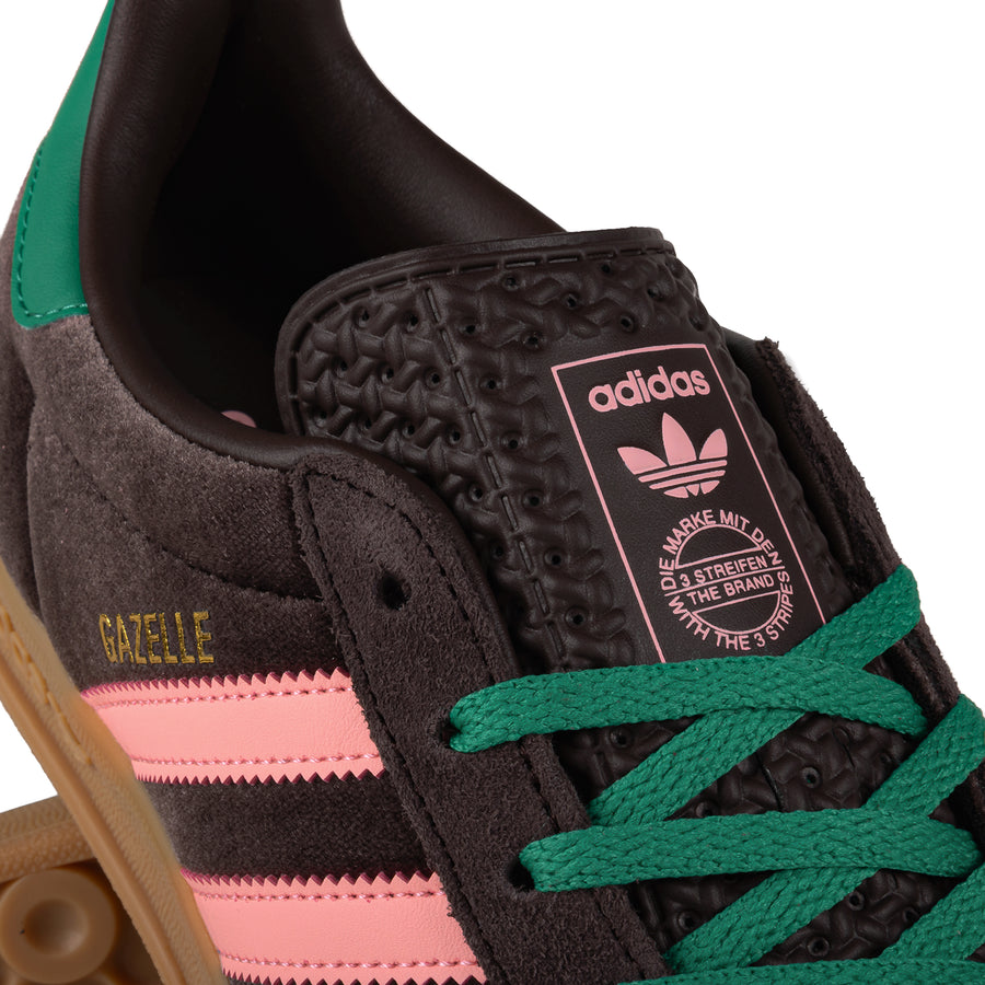 adidas Women's Gazelle Indoor W Dbrown/Glopnk/Cougrn JI2714