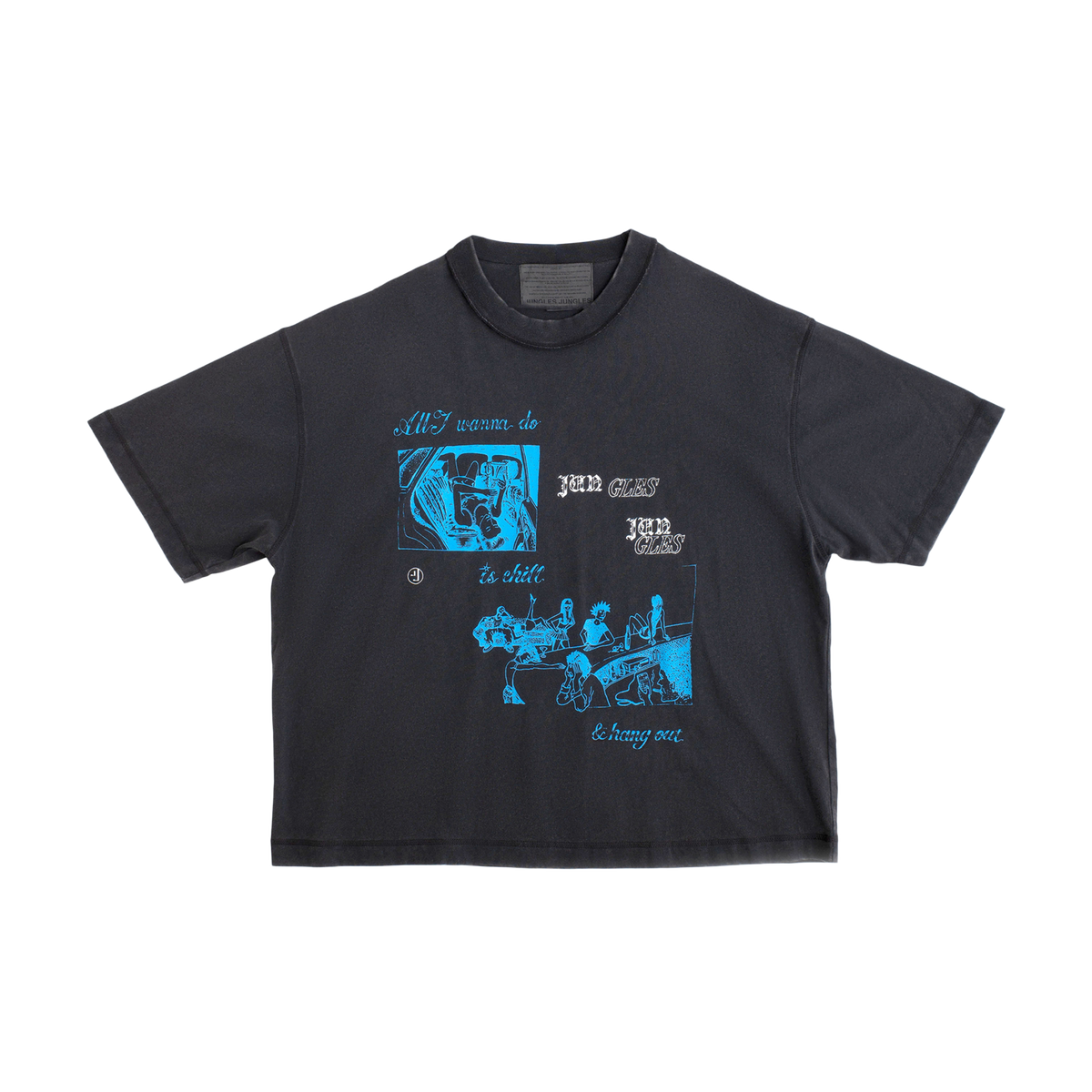 Jungles Jungles Chill and Hangout T-Shirt Black