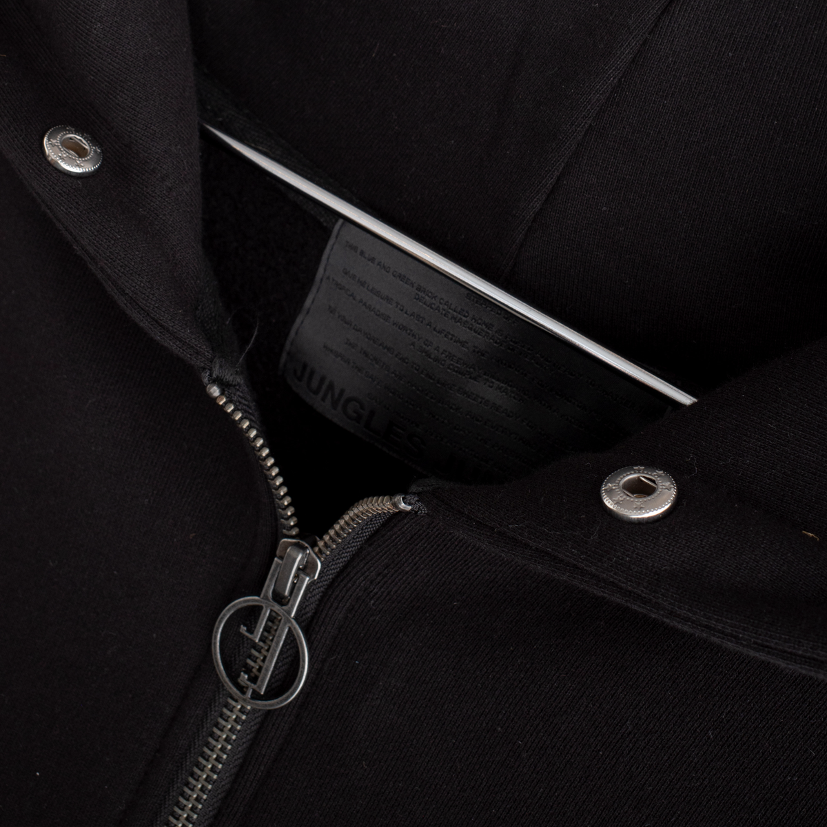 Jungles Jungles Fur Trim Hoodie Black