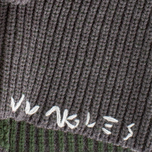 Jungles Jungles Knit Logo Balaclava Green/Purple