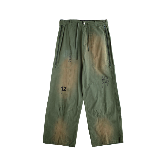 Jungles Jungles Sketches Balloon Pant Green