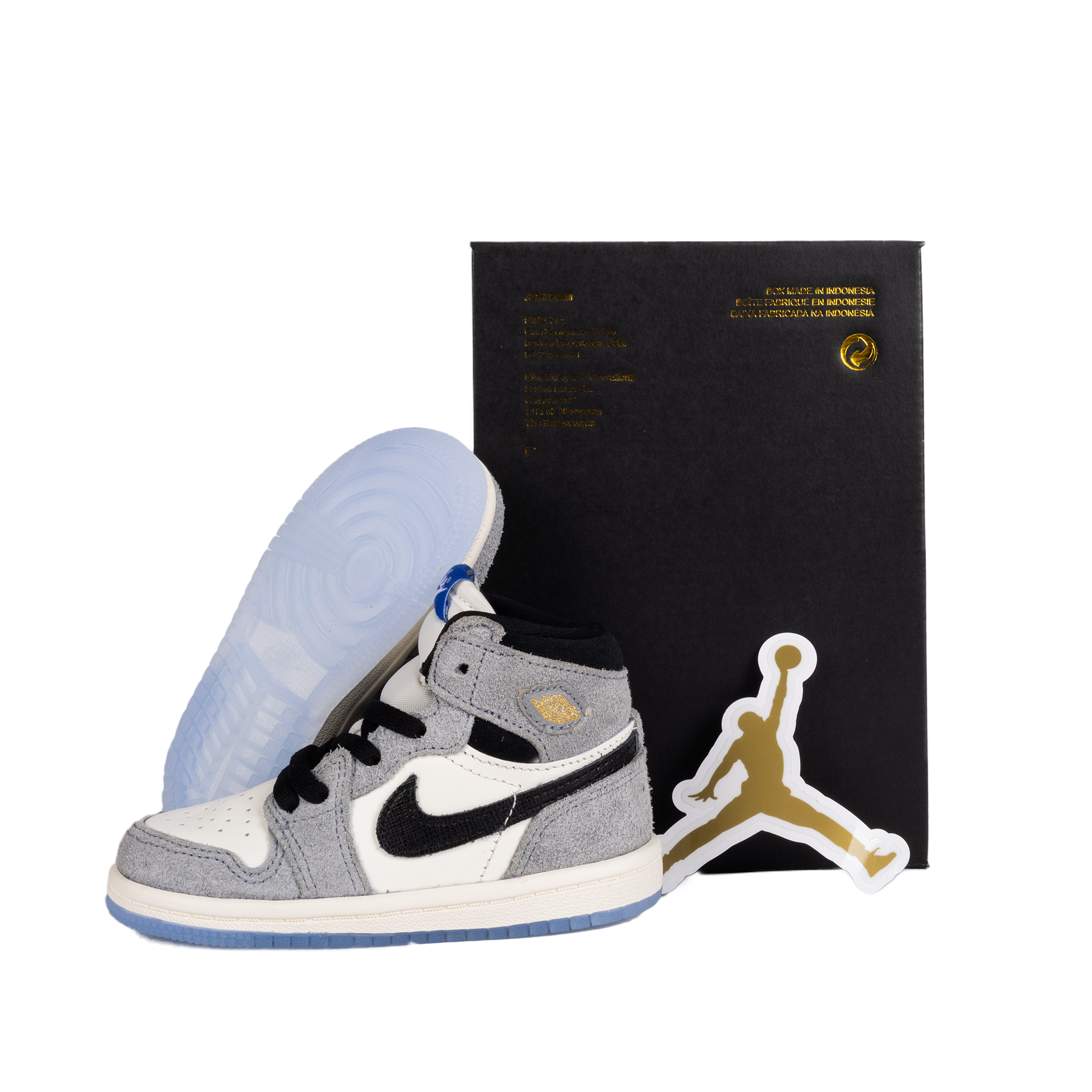 Nike Air Jordan 1 Retro High OG (TD) Cool Grey/Black/Game Royal FD1413-003