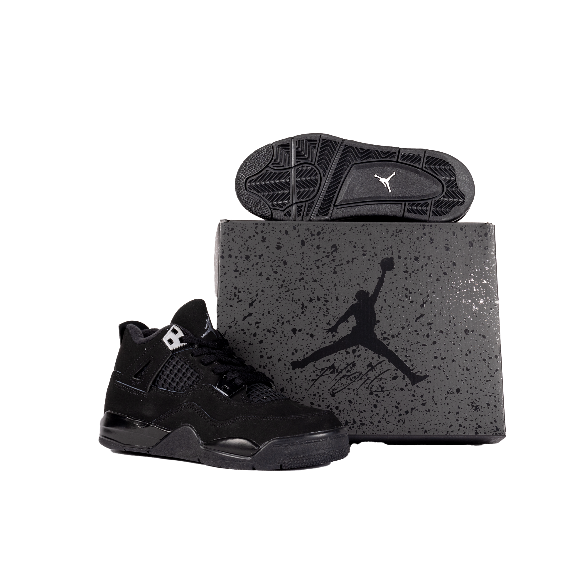 Nike Air Jordan 4 Retro "Black Cat" (PS) Black/Black/Lt Graphite IB4388-010