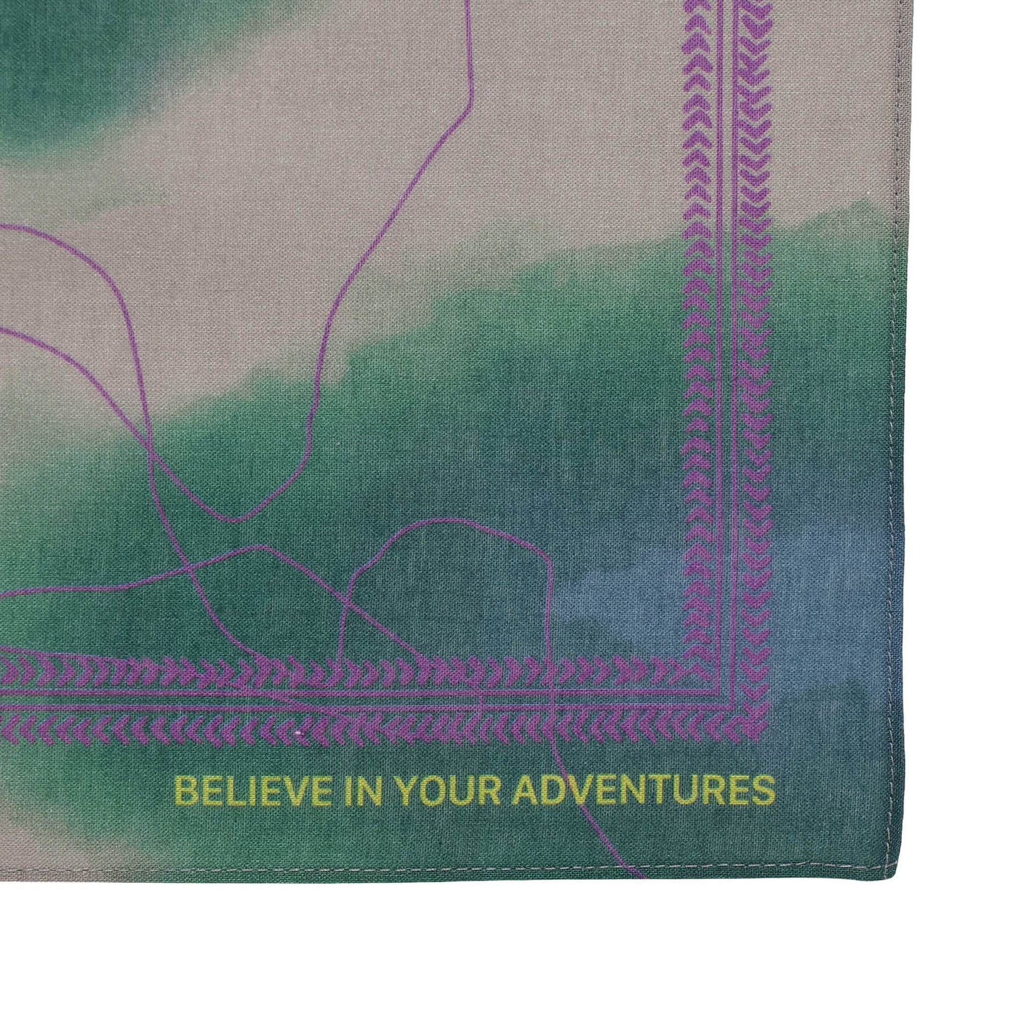 Nanga Journey Pattern Bandanna Grey