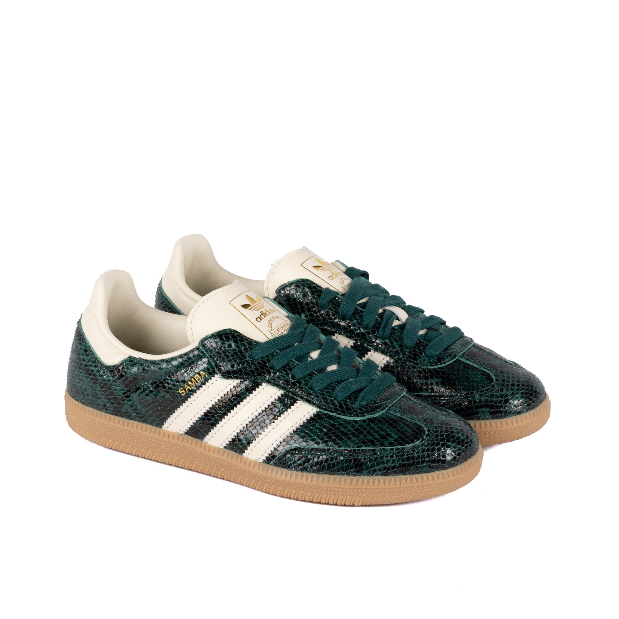 adidas Women's Samba OG Crewht/Crewht/Cgreen JR8848