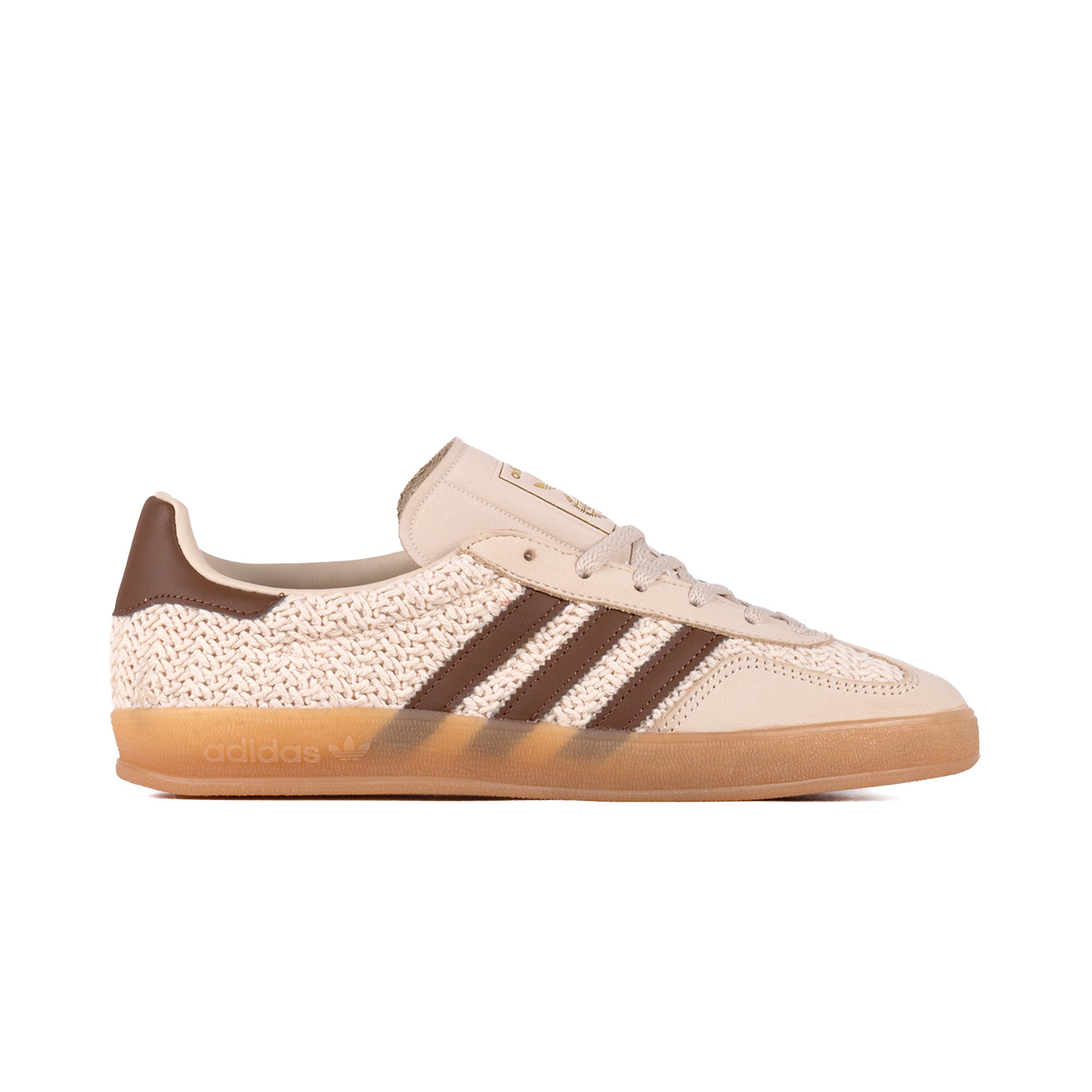 adidas Women's Gazelle Indoor Sanstr/Prebrn/Gum3 JS1418