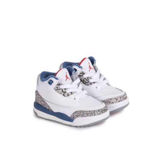 Nike Air Jordan 3 Retro "True Blue" (TD) White/Multi/Color DM0968-104