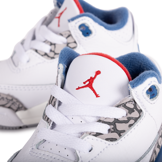 Nike Air Jordan 3 Retro "True Blue" (TD) White/Multi/Color DM0968-104