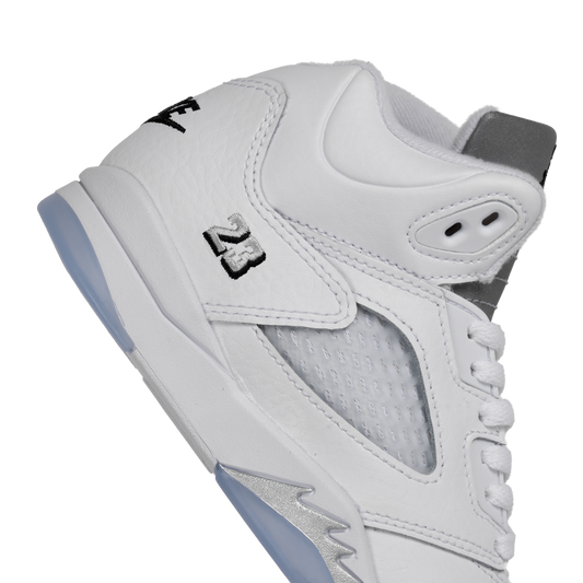 Nike Jordan 5 Retro "White Metallic" (PS) White/Black/Metallic Silver HQ7979-103