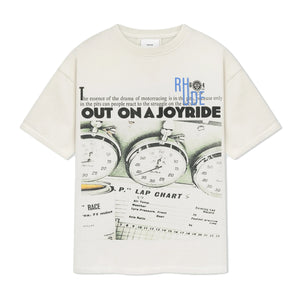 R H U D E Joyride Tee Vtg White