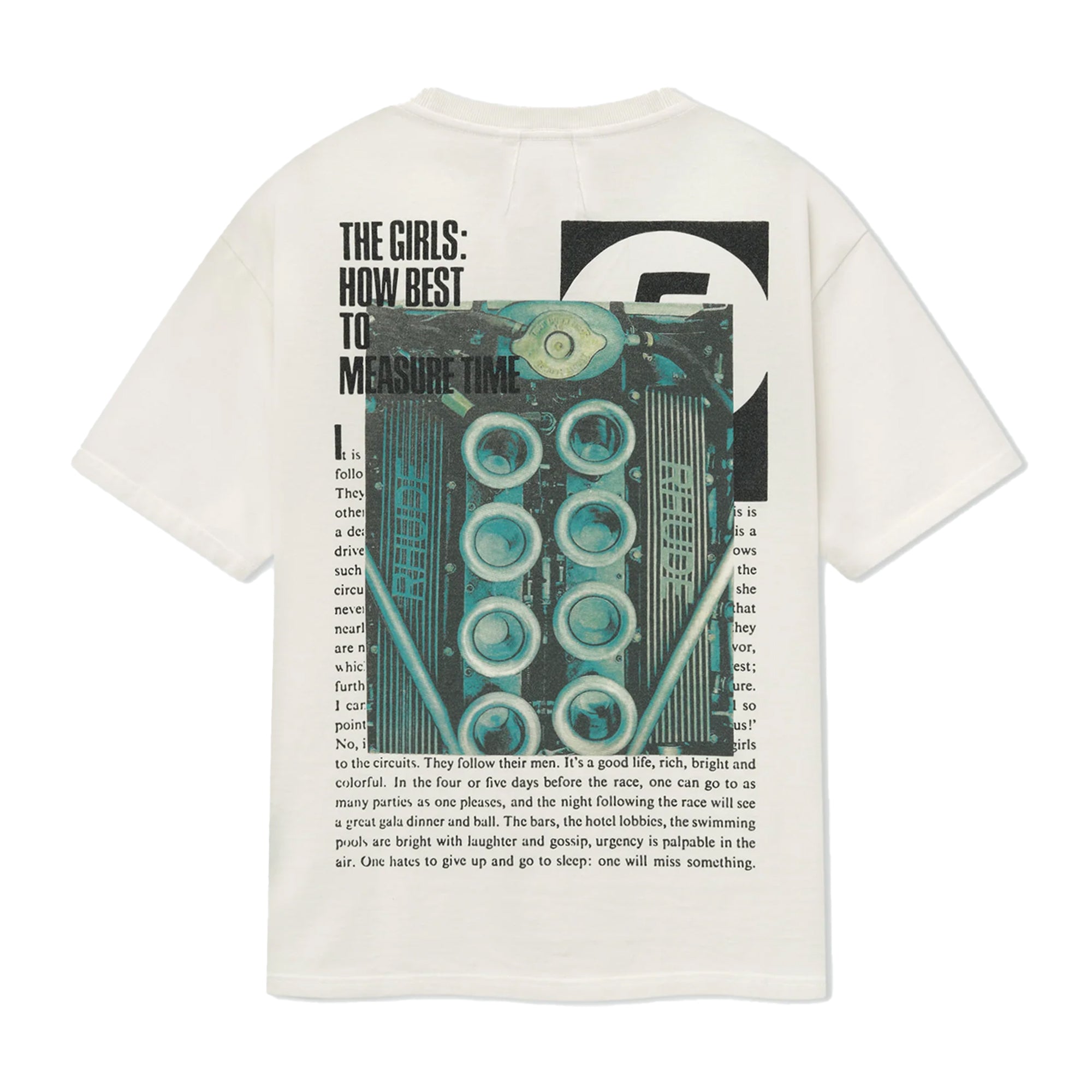 R H U D E Joyride Tee Vtg White