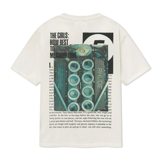 R H U D E Joyride Tee Vtg White