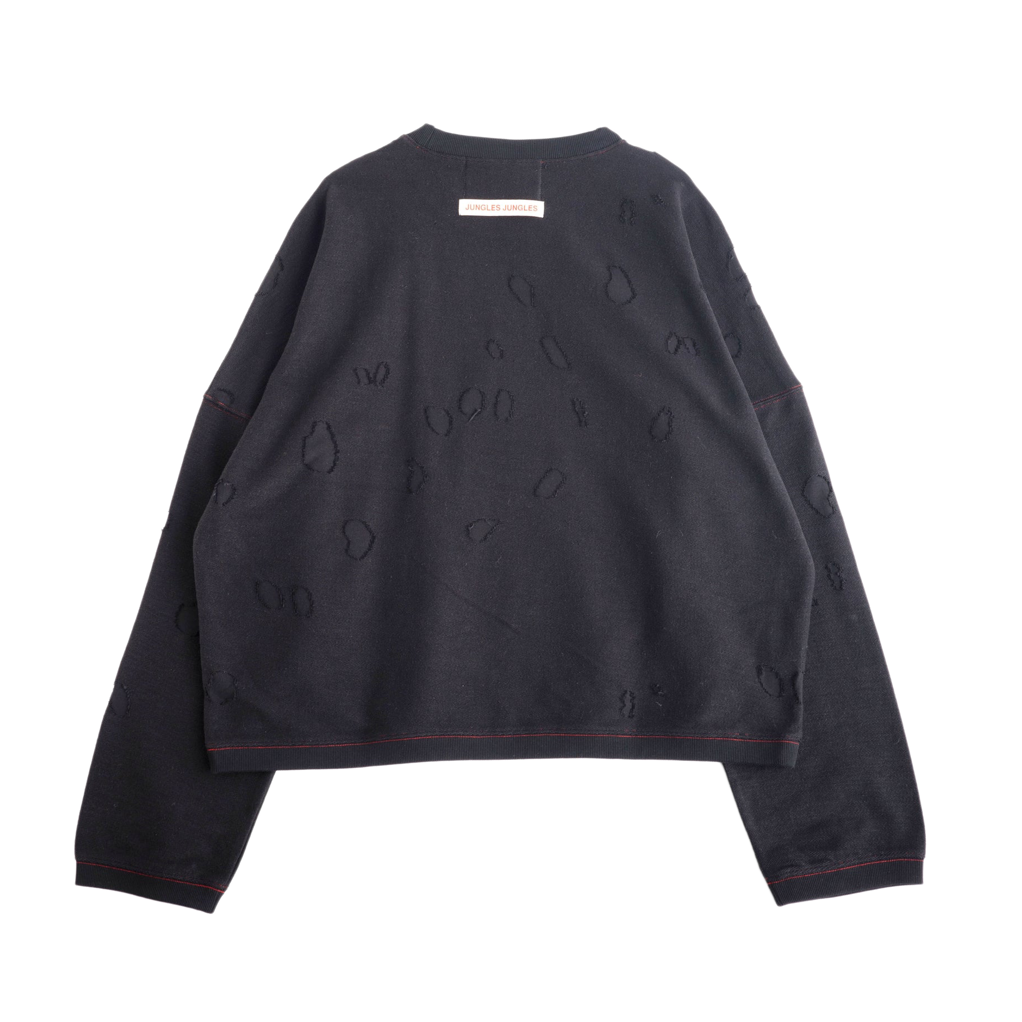 Jungles Jungles Distressed Crewneck Black