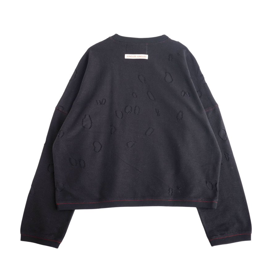 Jungles Jungles Distressed Crewneck Black