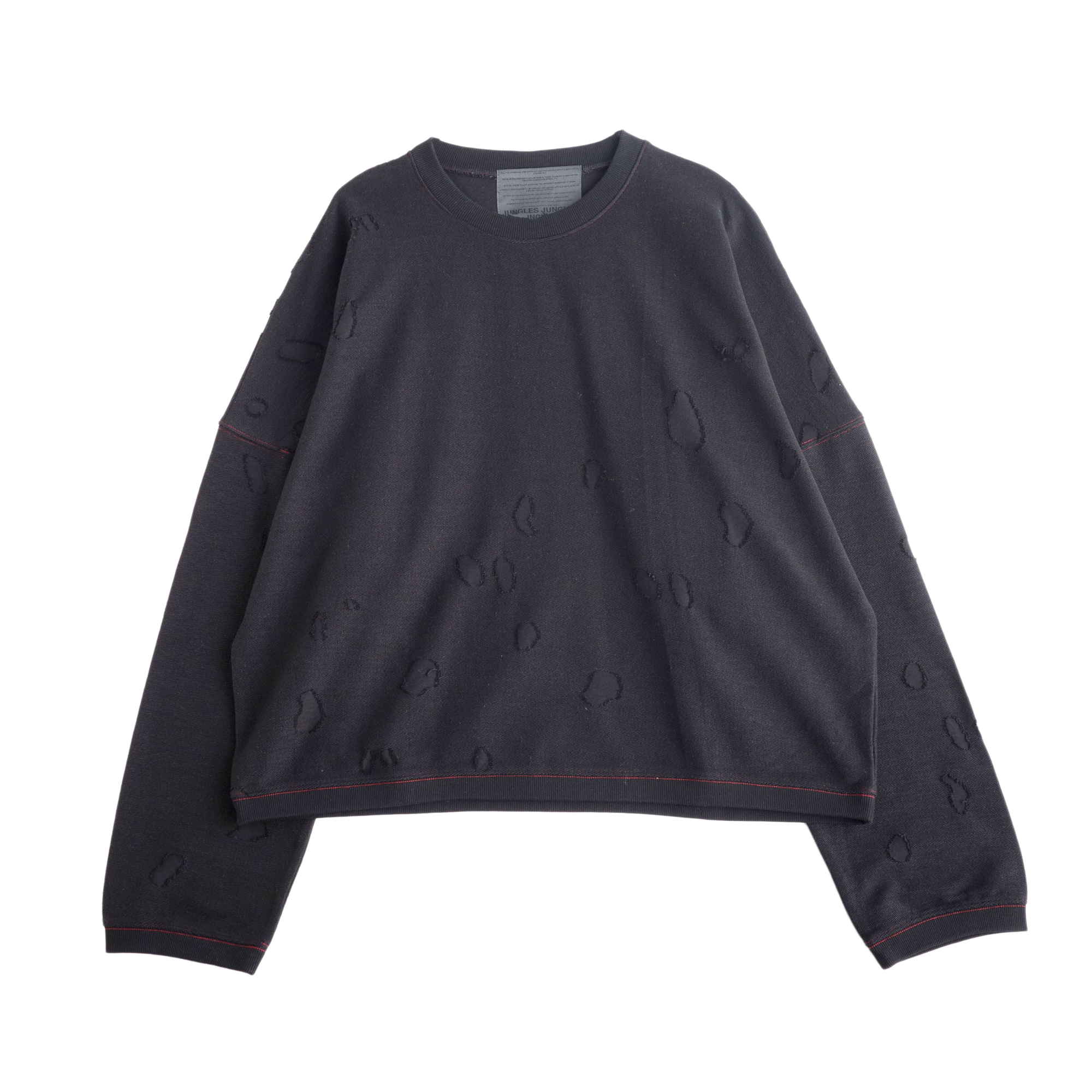 Jungles Jungles Distressed Crewneck Black