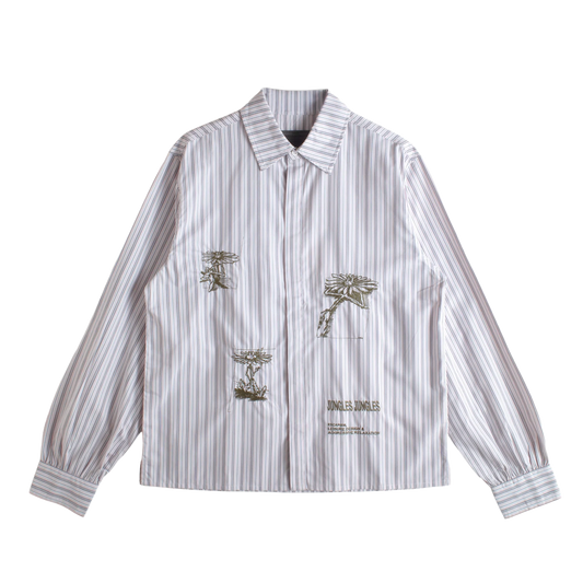 Jungles Jungles Hard Times Button Up Brown