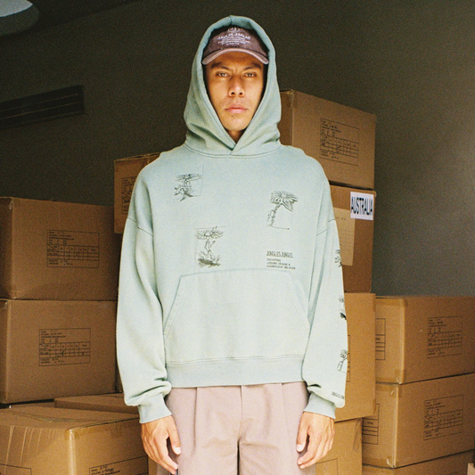 Jungles Jungles Hard Times Hoodie Green