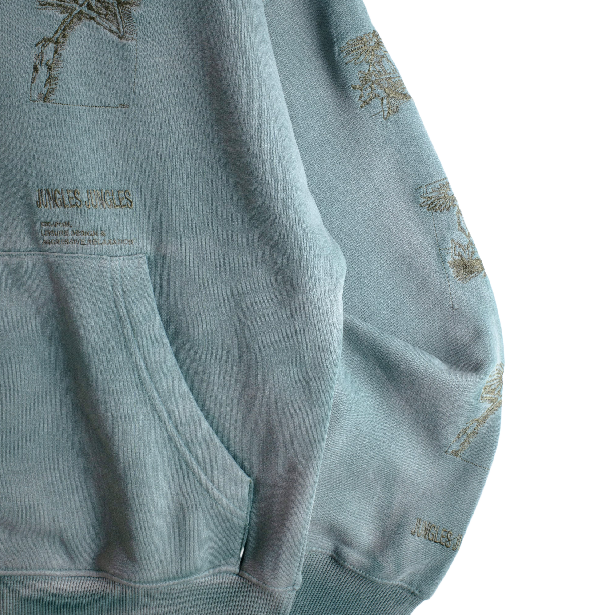 Jungles Jungles Hard Times Hoodie Green