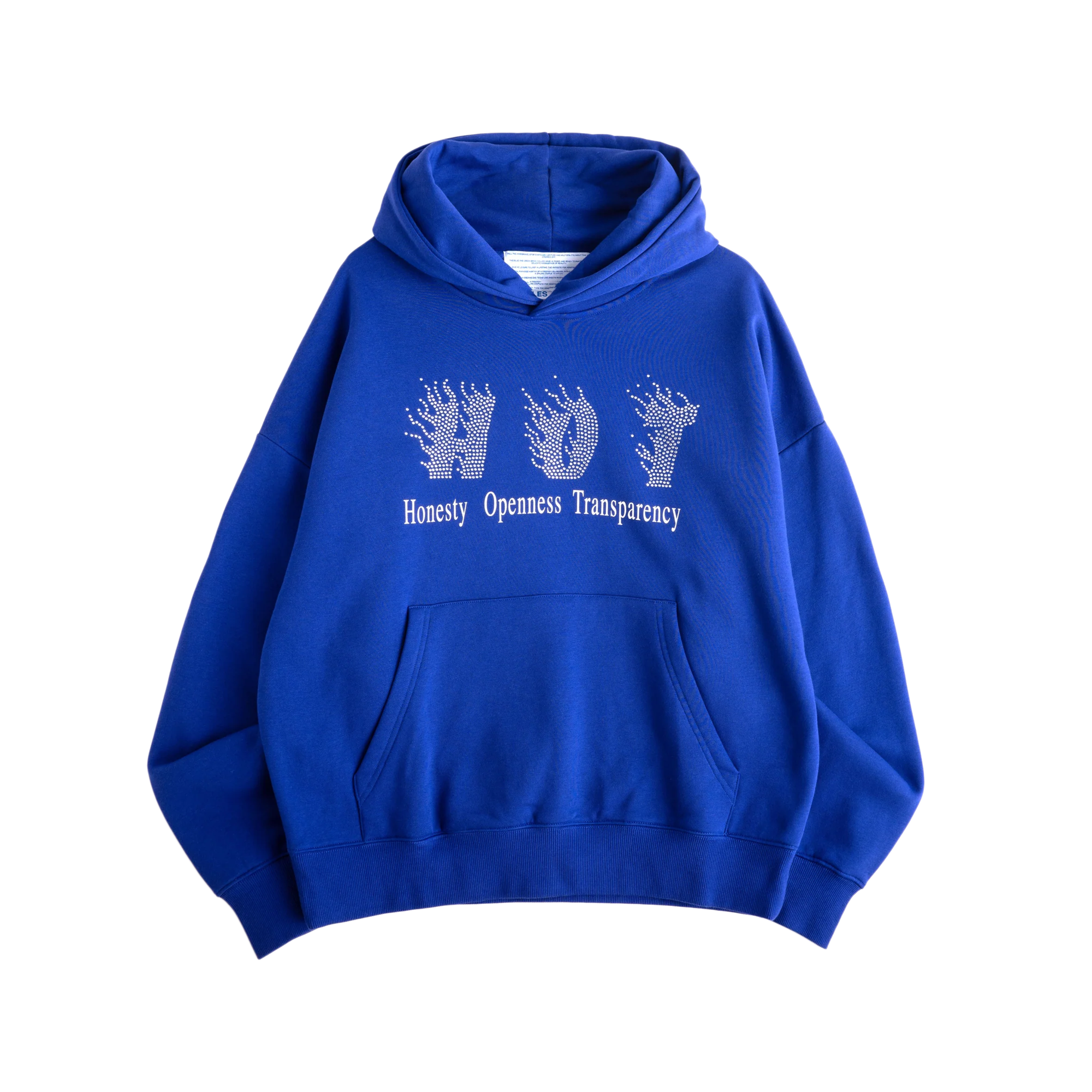 Jungles Jungles Honesty Rhinestone Hoodie Blue