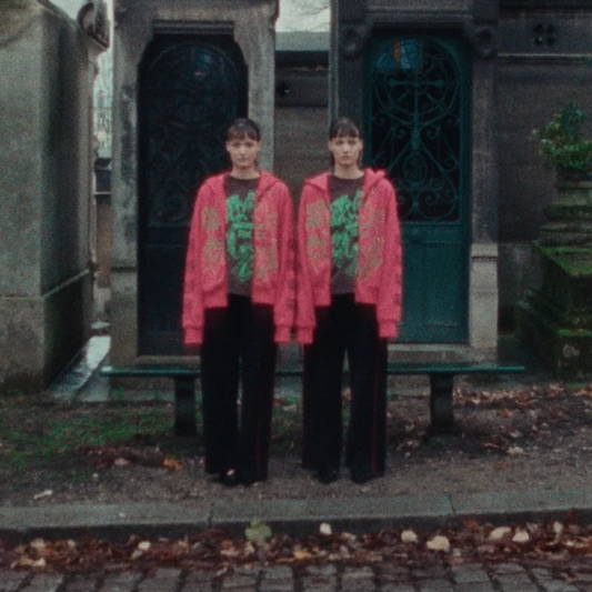 Jungles Jungles Hope You're Well Zip Hoodie Pink