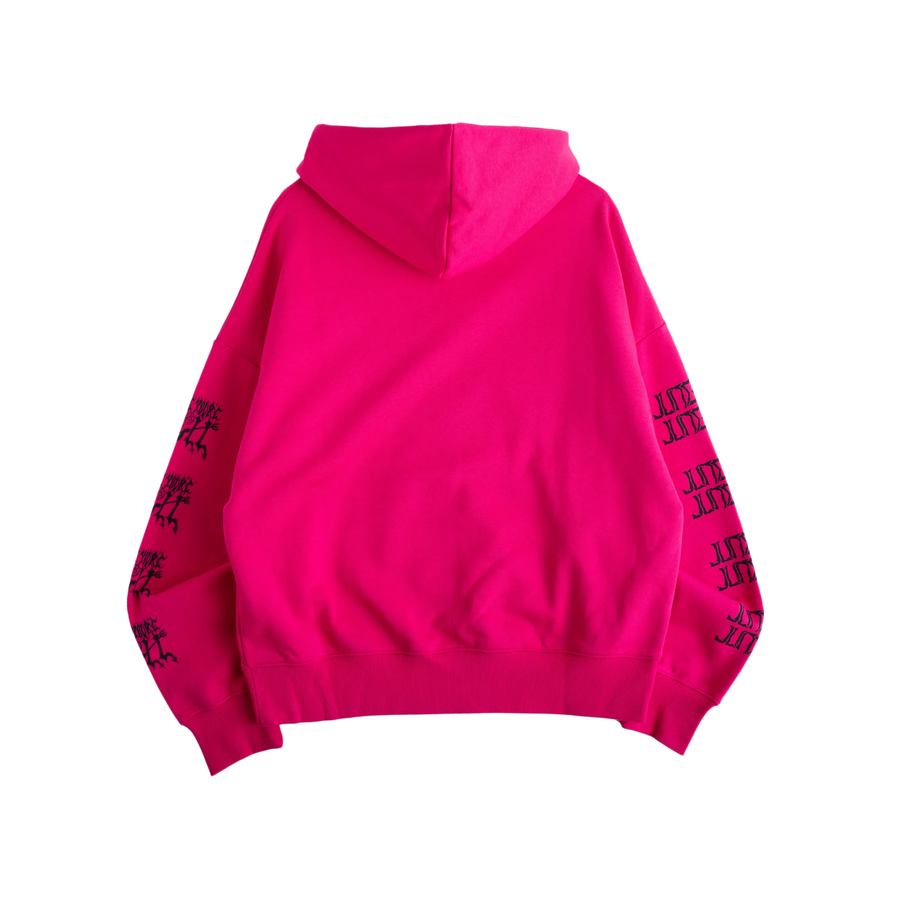 Jungles Jungles Hope You're Well Zip Hoodie Pink