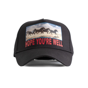 Jungles Jungles Horses Trucker Cap Washed Black
