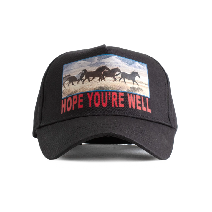 Jungles Jungles Horses Trucker Cap Washed Black