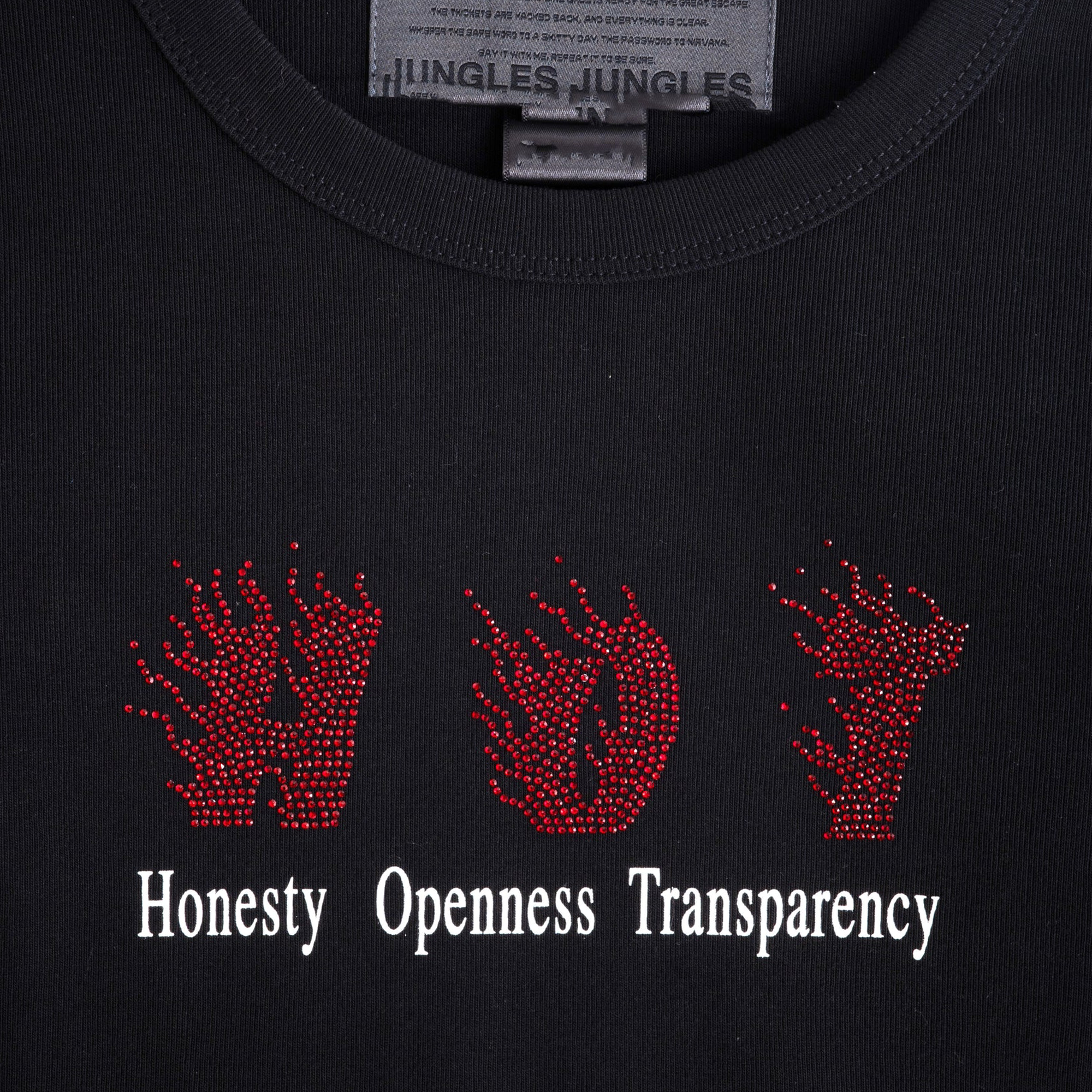 Jungles Jungles Women's Hot Fitted Long Sleeve Tee Black