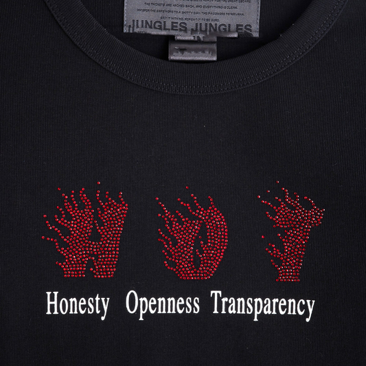 Jungles Jungles Women's Hot Fitted Long Sleeve Tee Black