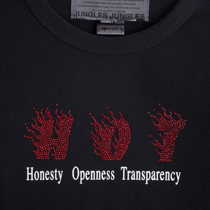 Jungles Jungles Hot Fitted Long Sleeve Tee Black