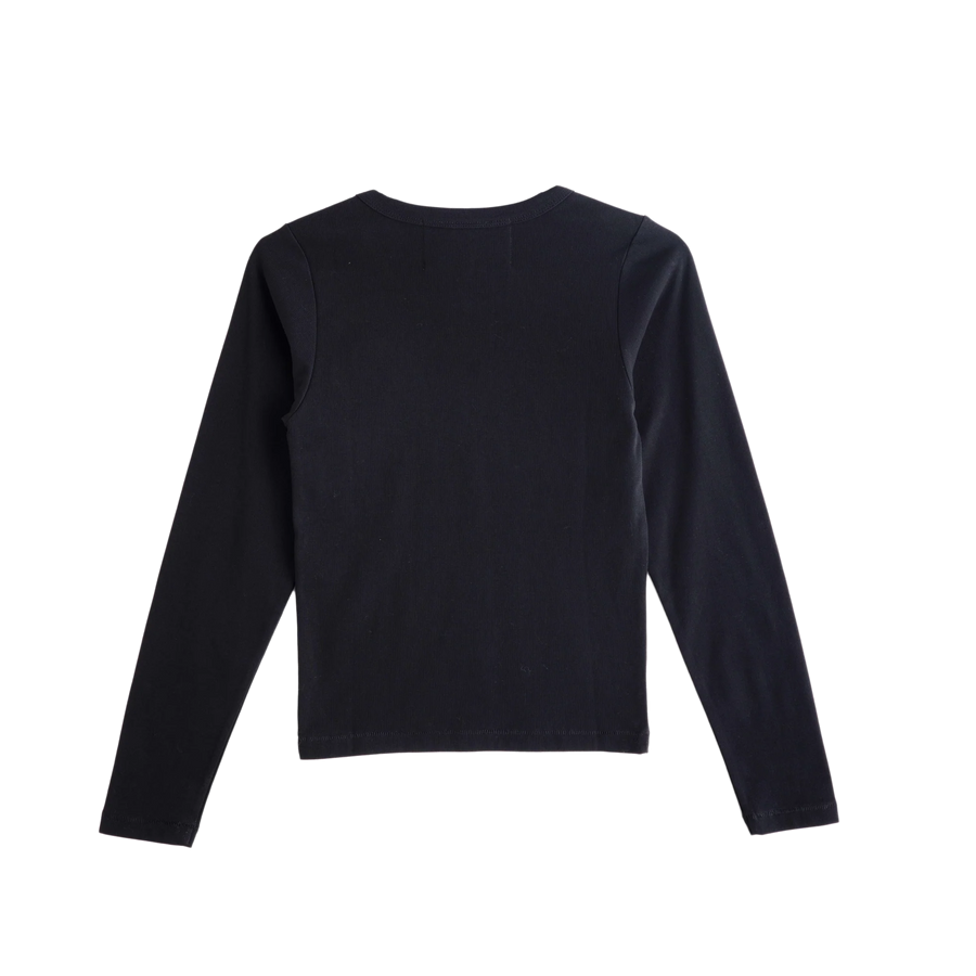 Jungles Jungles Hot Fitted Long Sleeve Tee Black