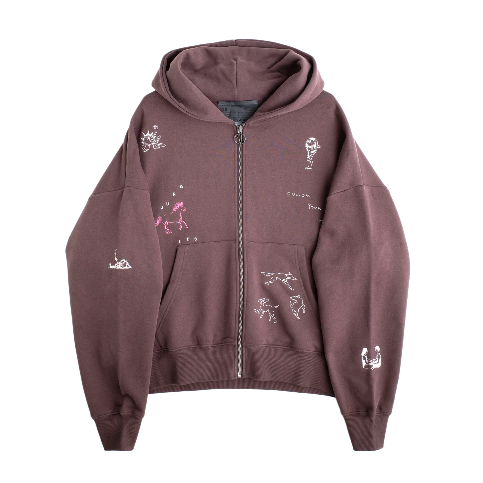 Jungles Jungles Impules Zip Hoodie Brown