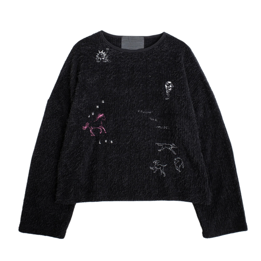 Jungles Jungles Impulses Boxy Knit Black