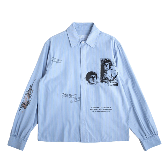 Jungles Jungles Letting Go Button Up Blue