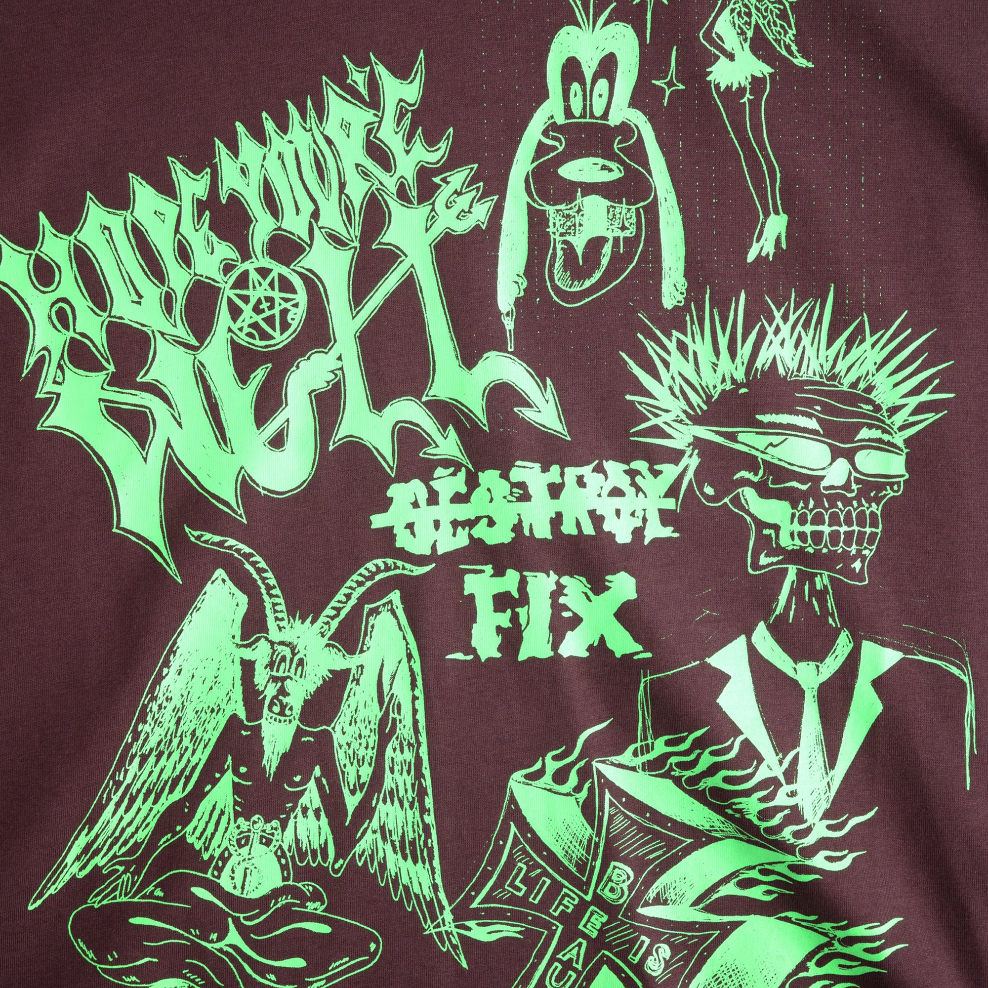 Jungles Jungles Life Is Beautiful Short Sleeve Tee Brown