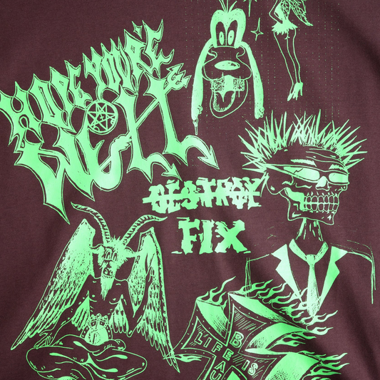 Jungles Jungles Life Is Beautiful Short Sleeve Tee Brown