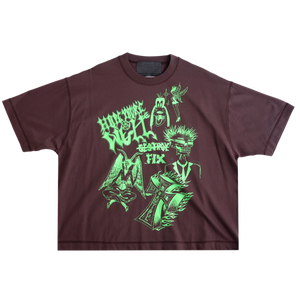 Jungles Jungles Life Is Beautiful Short Sleeve Tee Brown