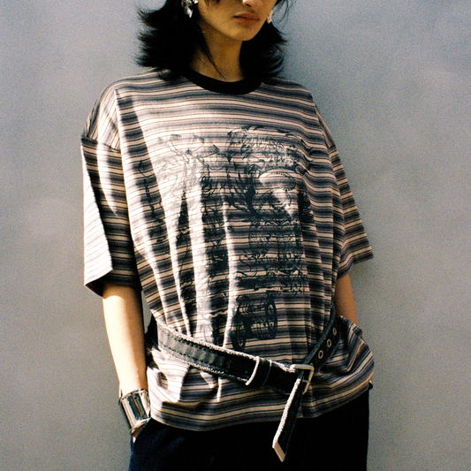 Jungles Jungles Loud Noises Stripe Tee Stripe