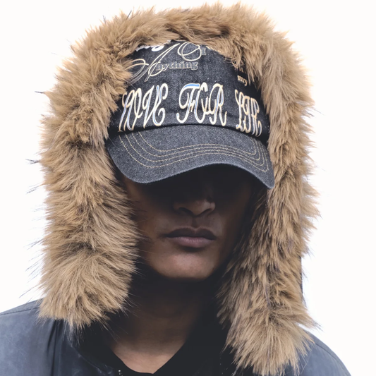 Jungles Jungles Love For Life Trucker Cap Black Denim