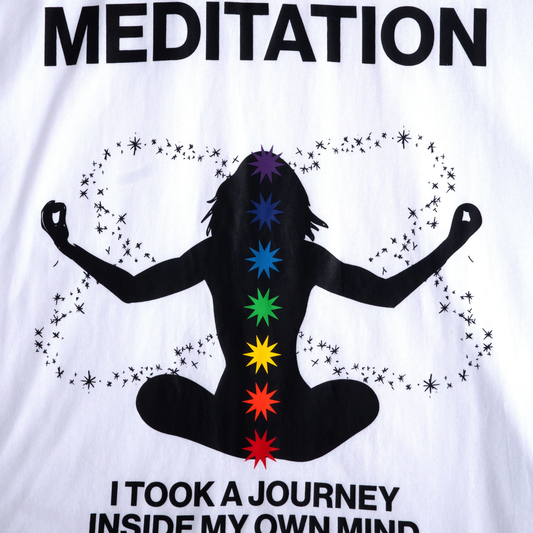 Jungles Jungles Meditation Short Sleeve Tee White