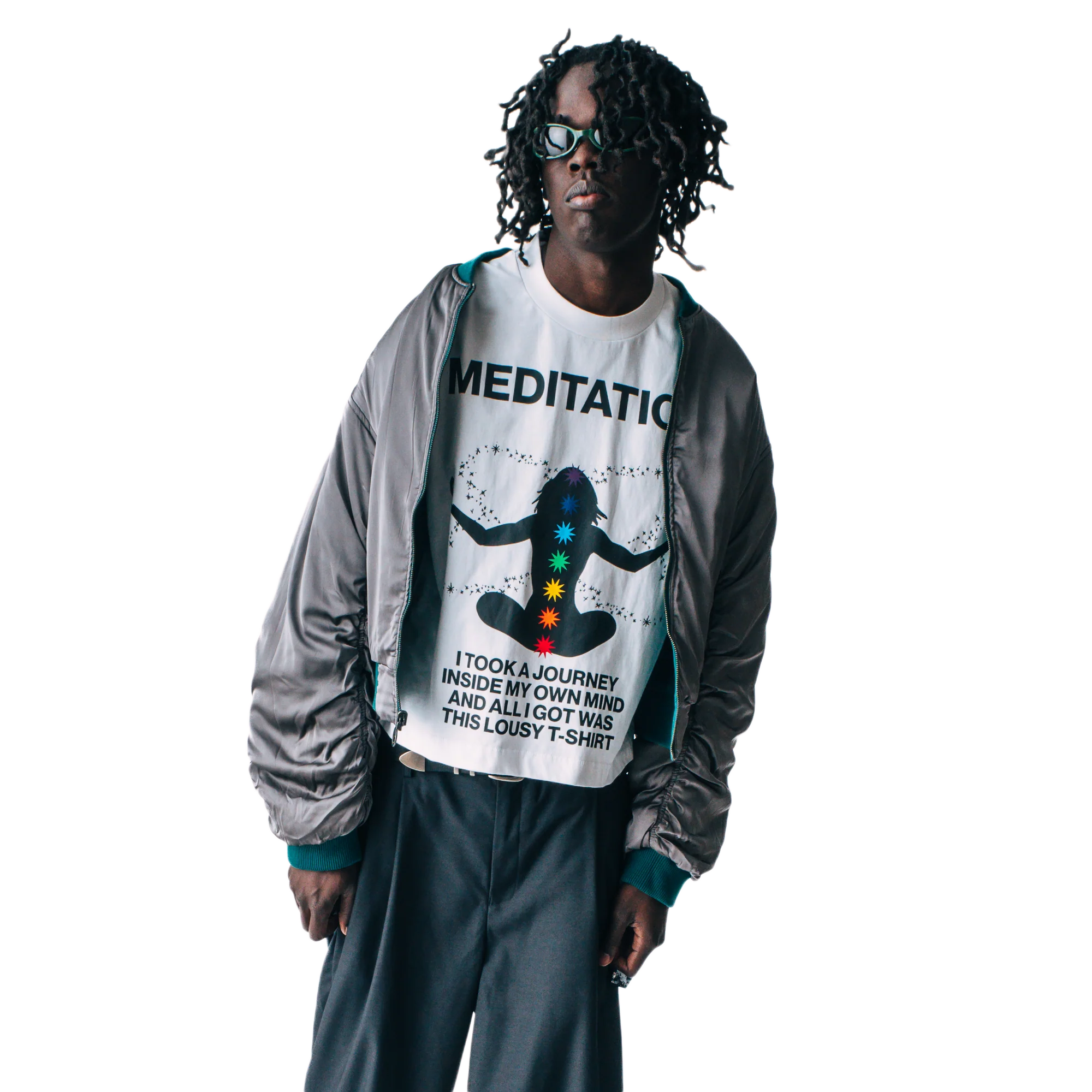Jungles Jungles Meditation Short Sleeve Tee White