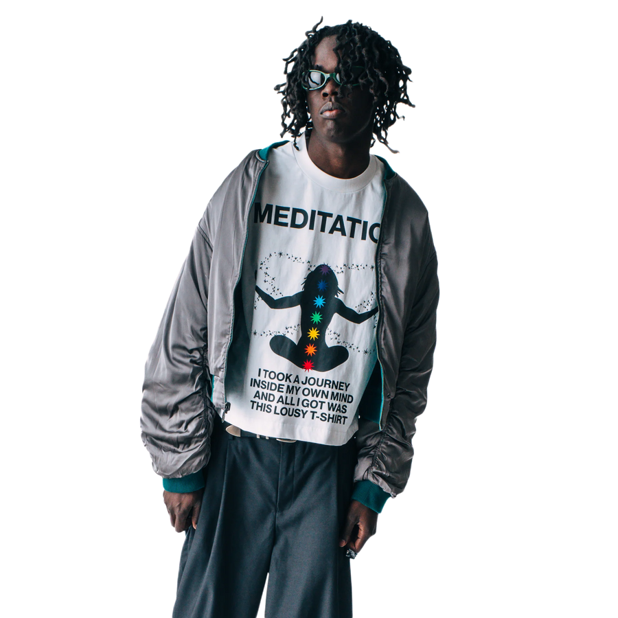 Jungles Jungles Meditation Short Sleeve Tee White