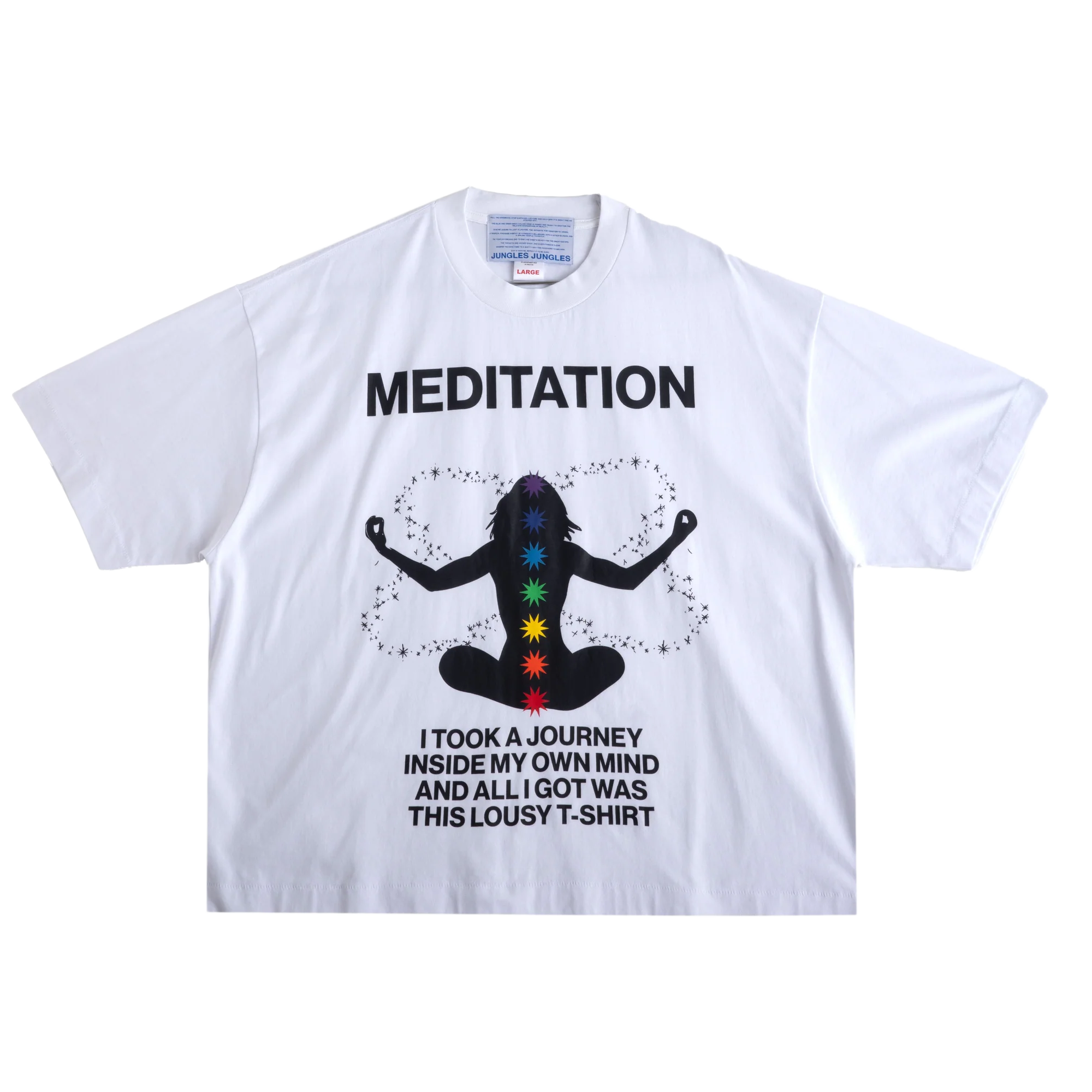 Jungles Jungles Meditation Short Sleeve Tee White