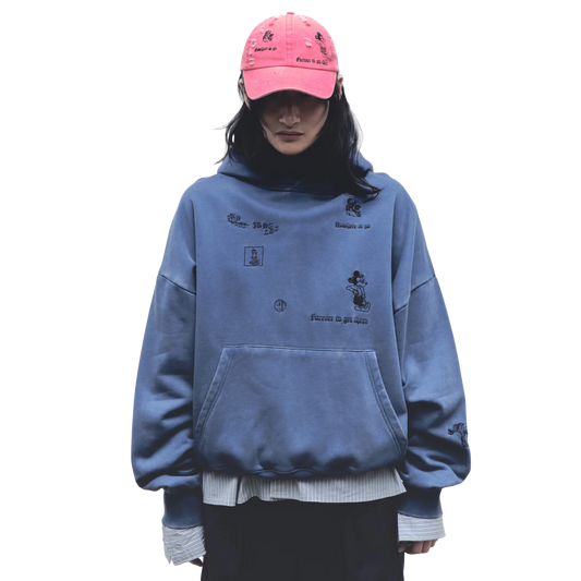 Jungles Jungles No Where To Go Hoodie Blue