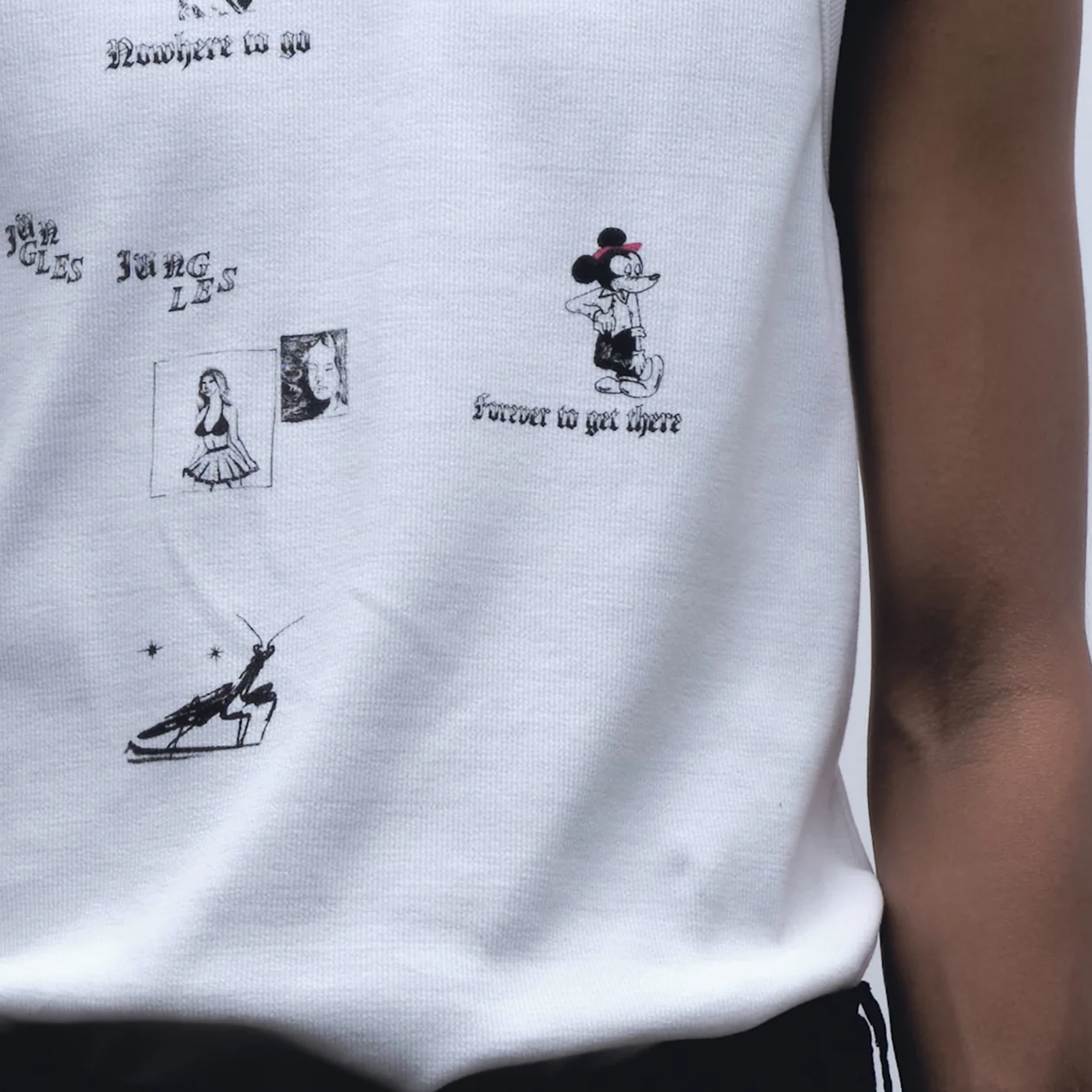 Jungles Jungles No Where To Go Singlet White