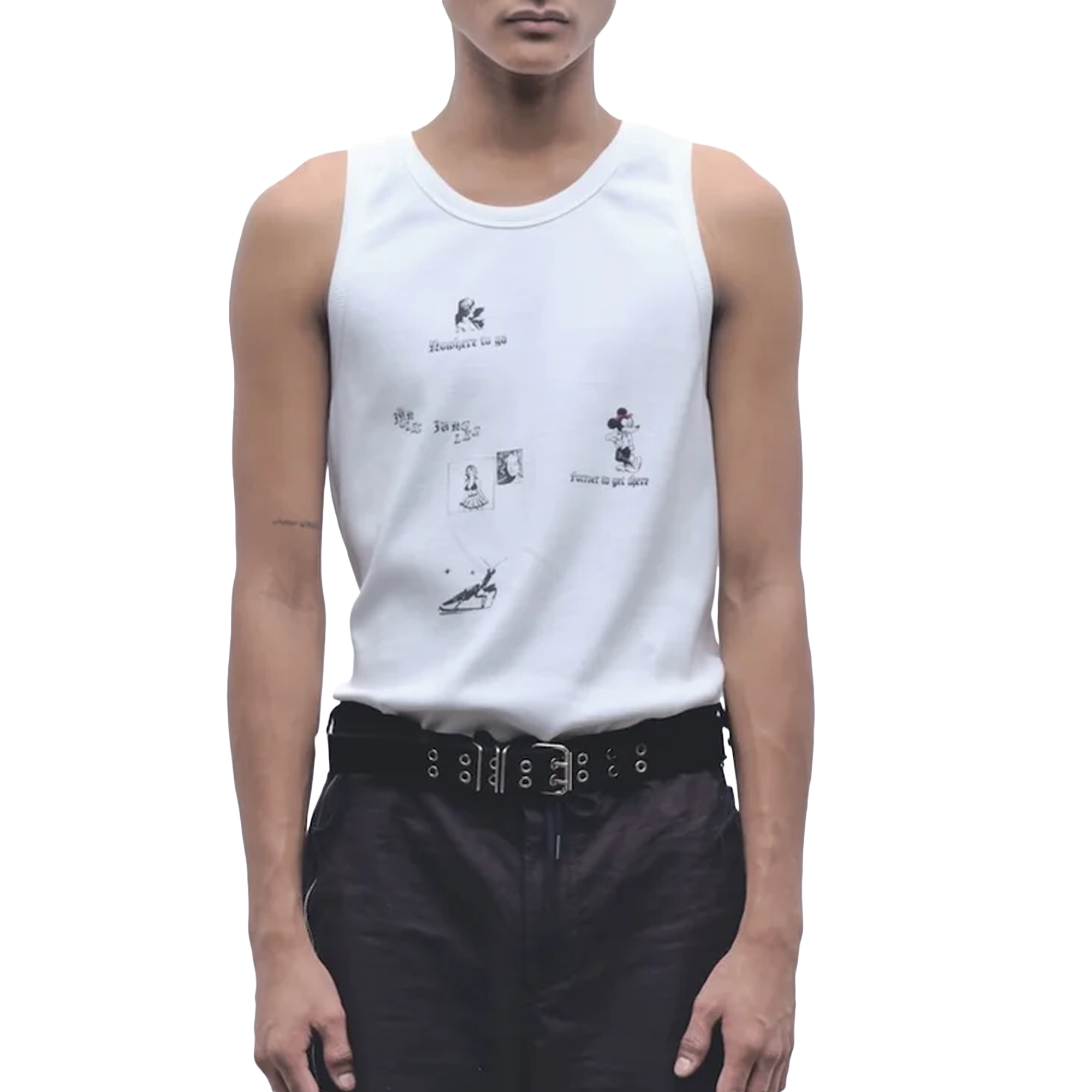 Jungles Jungles No Where To Go Singlet White