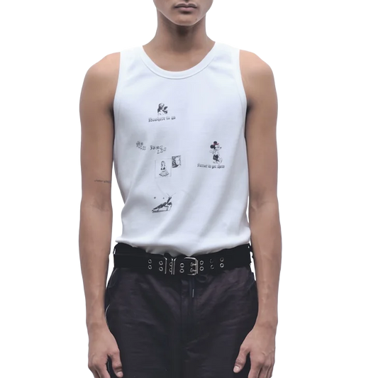 Jungles Jungles No Where To Go Singlet White