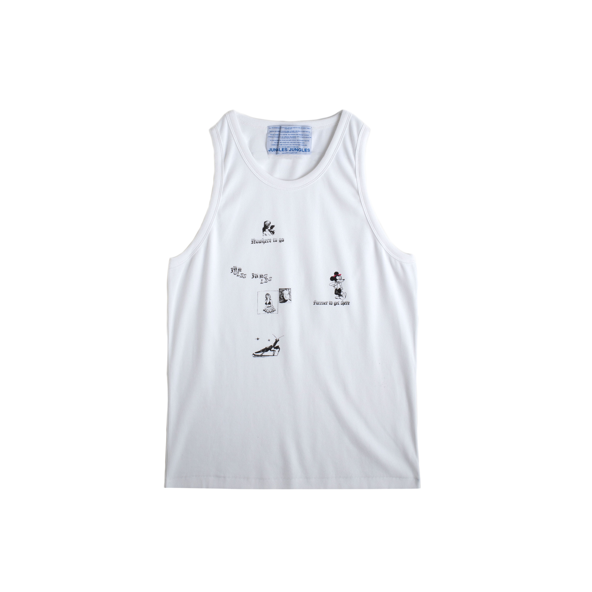 Jungles Jungles No Where To Go Singlet White