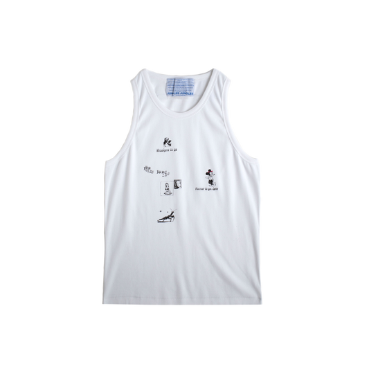 Jungles Jungles No Where To Go Singlet White