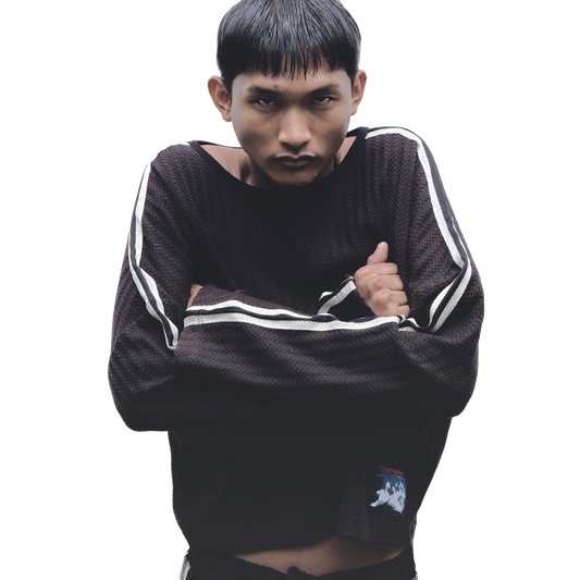 Jungles Jungles Panel Trim Knit Black